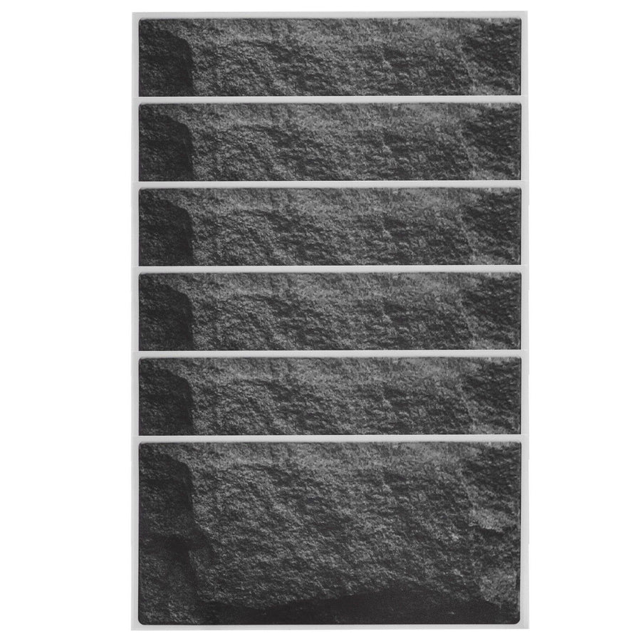6Pcs Matte Wall Sticker Waterproof Self‑Adhesive Non‑Slip Floor Sticker for Home Use