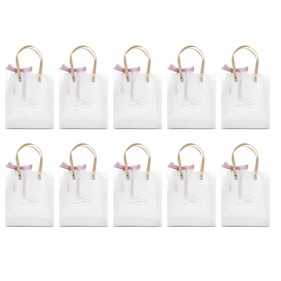 10Pcs Innovative Wedding Candy Box PVC Transparent Handbag for Birthday Party Christmas