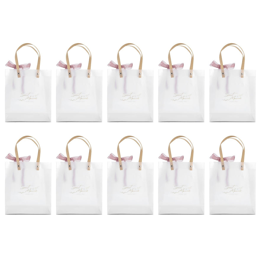 10Pcs Innovative Wedding Candy Box PVC Transparent Handbag for Birthday Party Christmas