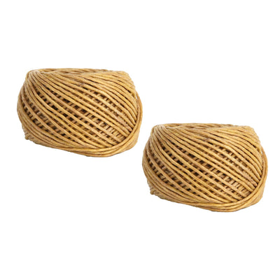2pcs Candle Wicks 2mm Waxed Non Toxic Environmentally Friendly Organic Hemp Wicks for DIY Candles Making Oil Lamps60m