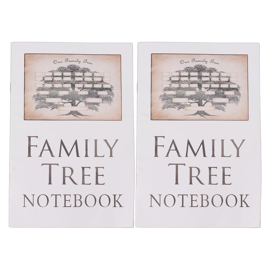 2Pcs Family Tree Notebook 16 Pages Double Sides Family History Record Book Workbook for Family Office Stationery