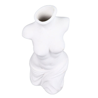 Female Body Vase White Ceramic Creative Feminine Curve Vases for Home Living Room Guesthouse Decoration