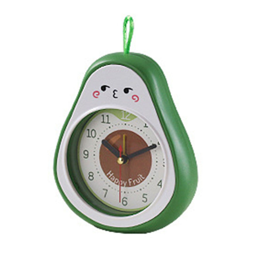 Cartoon Fruit Alarm Clock Kids Alarm Clock Decorative Ornaments Children Gift Student Gift Avocado