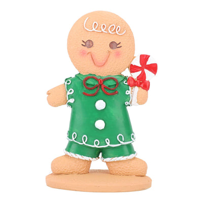 Gingerbread Kids Tabletop Figures Creativity Cute Christmas Gingerbread Table Decor for Store Bar Boy Candy