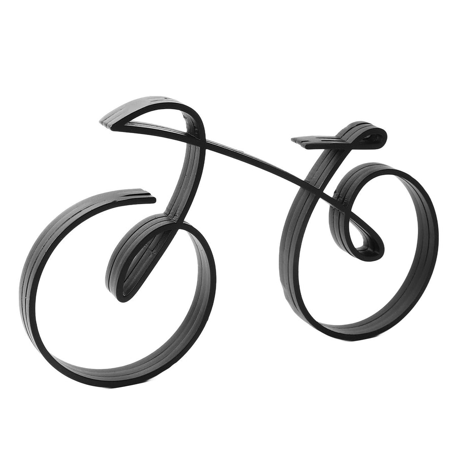 Bicycle Art Sculpture Iron Minimalistic Wire Framed Style Elegant Bicycle Sculpture for Cycling Enthusiasts Decoration