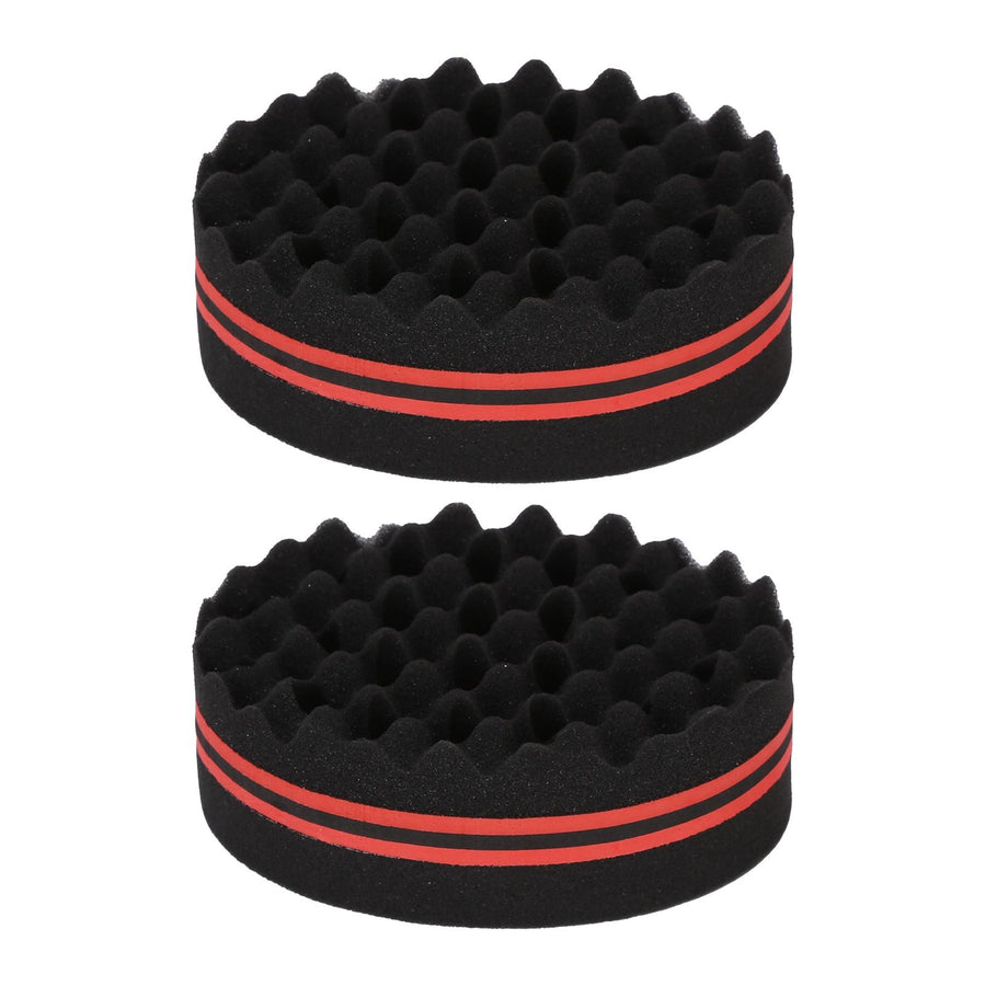 2PCS Double Sided Hair Curl Sponge 22 Hole Wavy Hair Sponge Brush Styling Tools for Home Salon