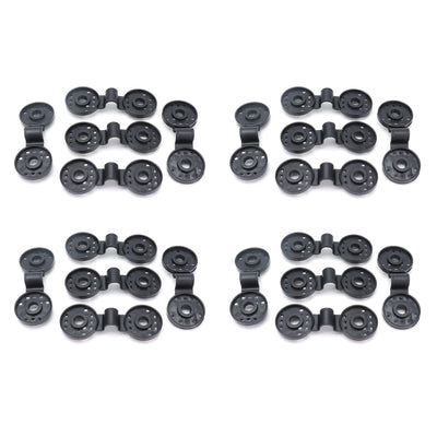 20Pcs Shading Net Clips Black Sunshade Cloth Fasteners Greenhouse Clamps Tools Accessories