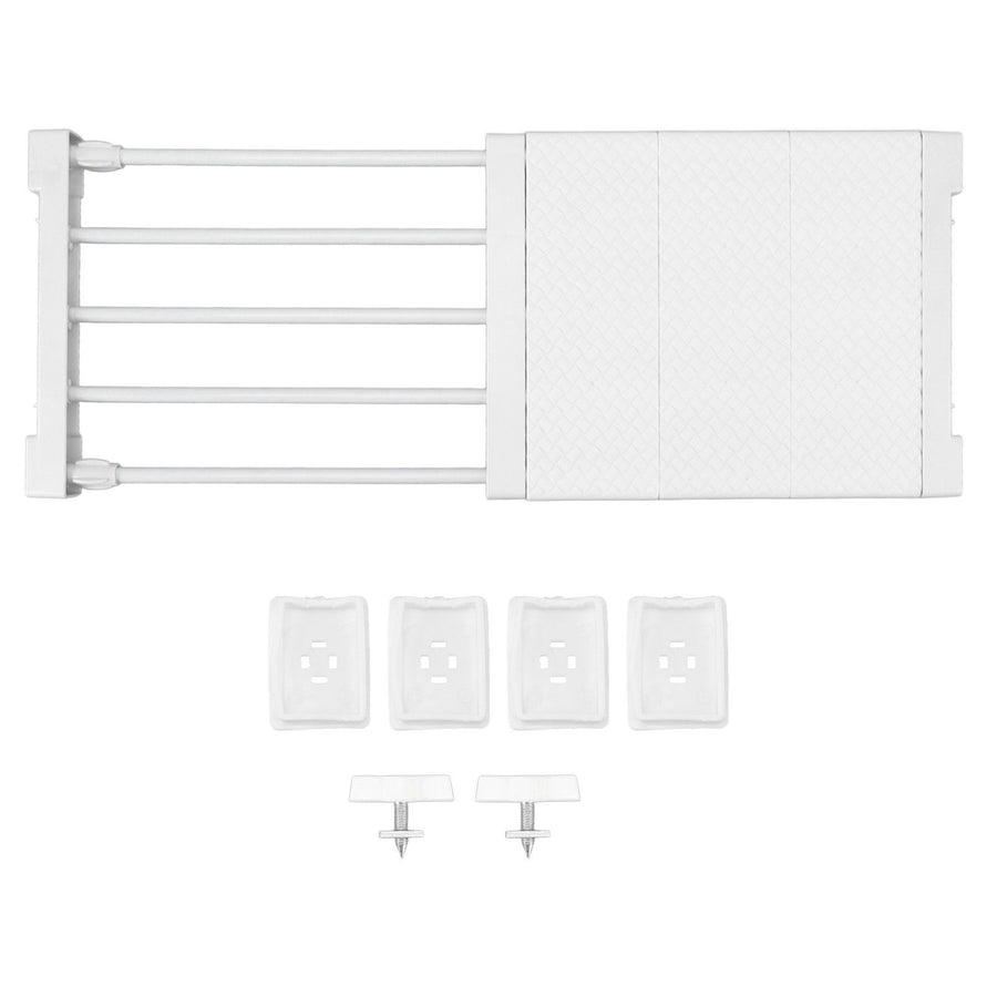 Tension Shelf Adjustable Closet Divider 24cm Width Storage Rack for Cabinet Wardrobe 38 ~ 55cm / 14.96 ~ 21.65in