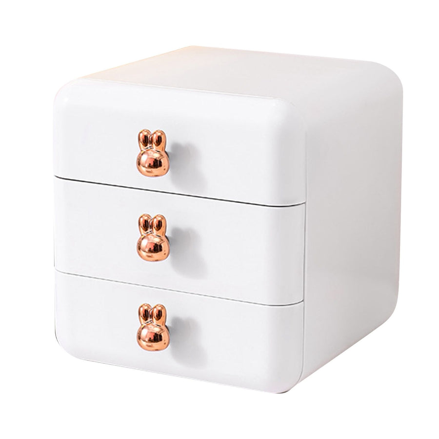 Desktop Drawer Jewelry Hair Accessories Sundries Storage Box Tabletop Organizer for Bedroom Dormitory Office