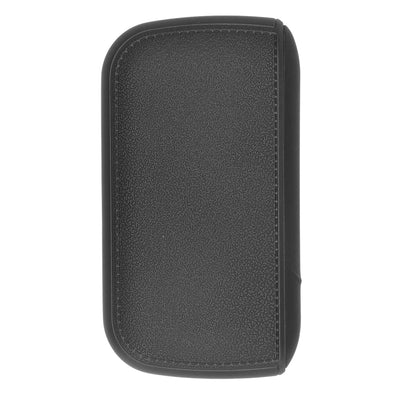 Cigarette Case 10 Capacity Carrying Box Leather Texture One Hand Operation ABS Portable Cigarette Pocket Holder for Men Black