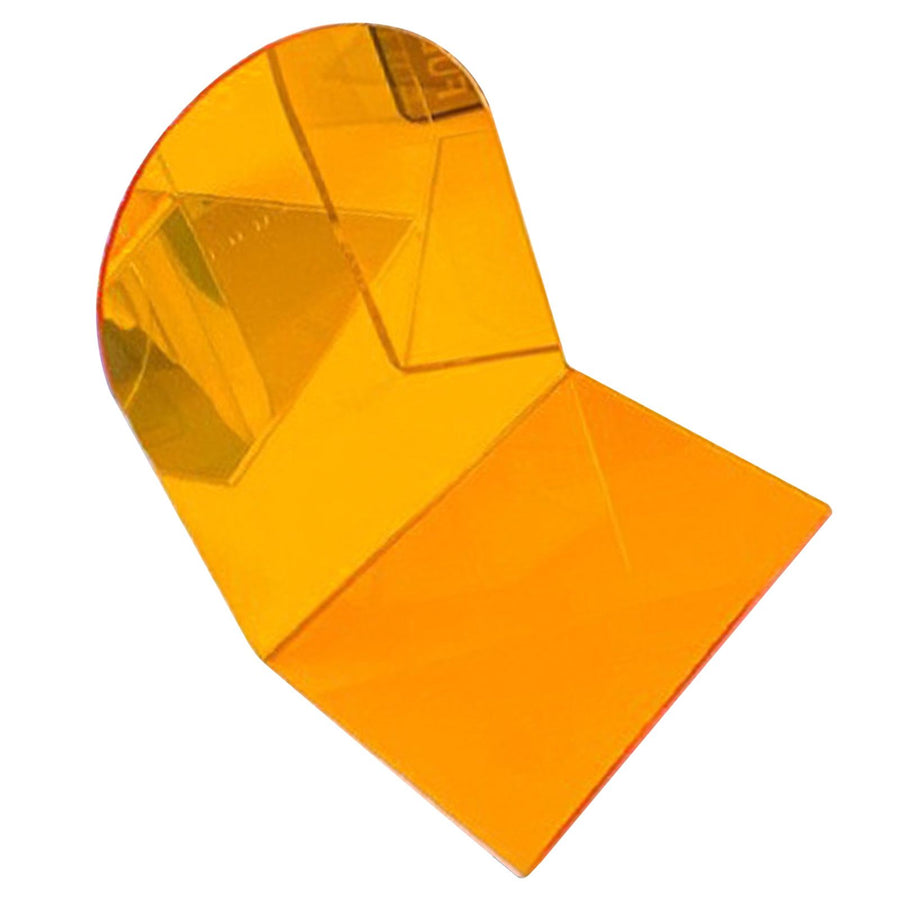 1 Pair of Bookends Thicken Non Slip Transparent Acrylic Desk Decorative Heavy Book End for Student Office L Shaped Orange