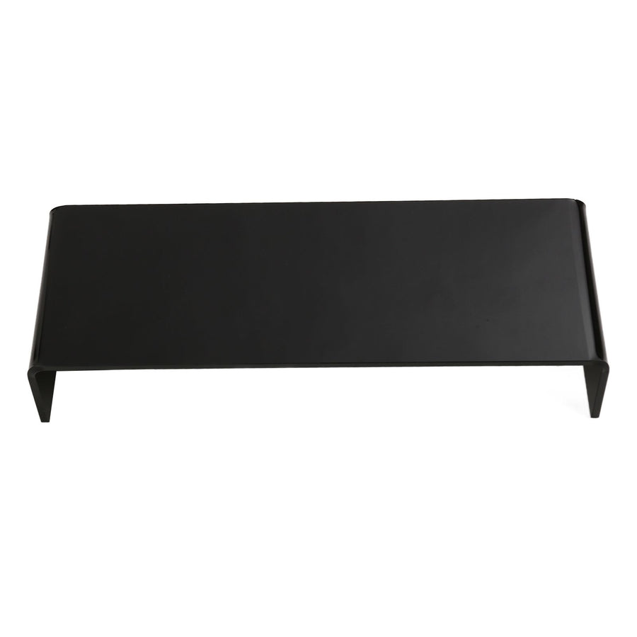 Monitor Riser 50lb 3.5inch Height Improve Sitting Posture Reduces Neck Eyes Pressure Space Saving Acrylic Computer Stand for Bedroom Study Black