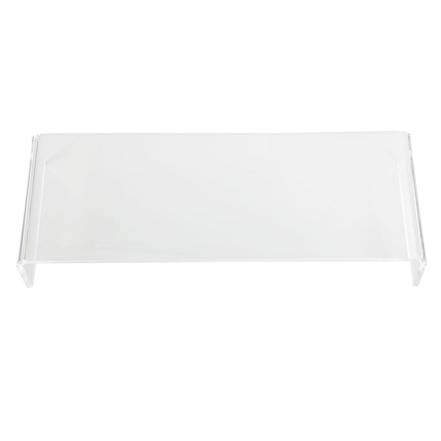 Monitor Riser 50lb 3.5inch Height Improve Sitting Posture Reduces Neck Eyes Pressure Space Saving Acrylic Computer Stand for Bedroom Study Transparent