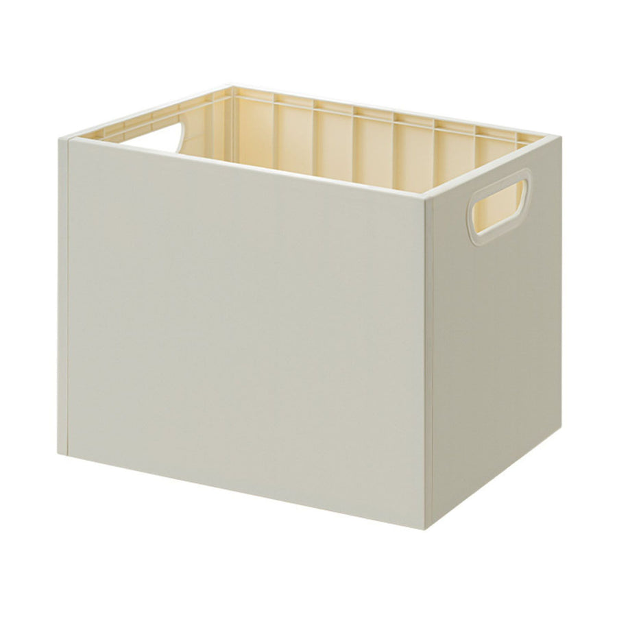 Book Storage Box with Dual Side Handles Stackable 50kg Load Bearing Multifunctional Use File Storage Bins Without Wheel