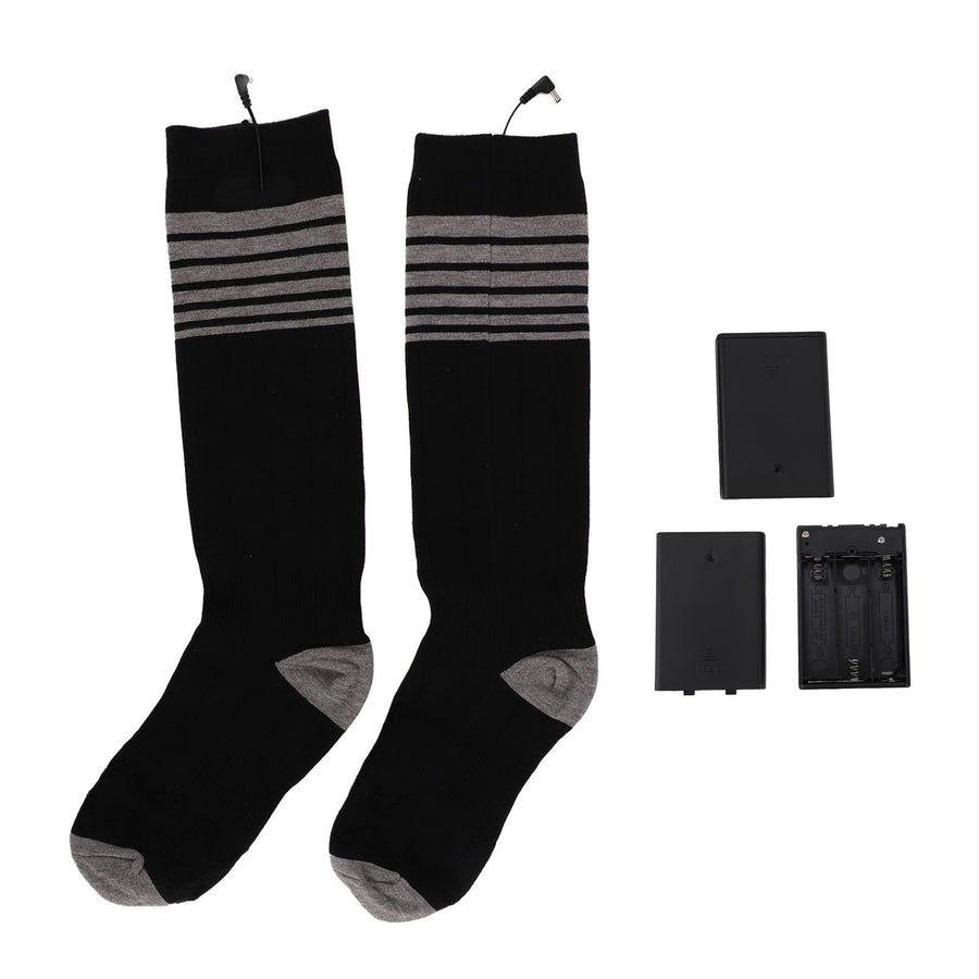 Electric Heated Socks for Men Women Battery Heated Socks with 3 Heat Settings for Hunting Hiking Camping Black