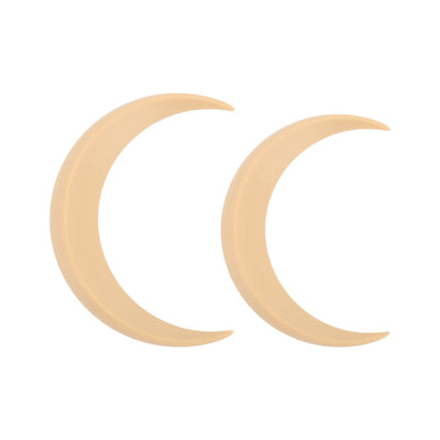 2Pcs Moon Hair Fork ABS Decorative Portable Moon Hairpin Hair Stick for Daily Shopping Cosplays Beige