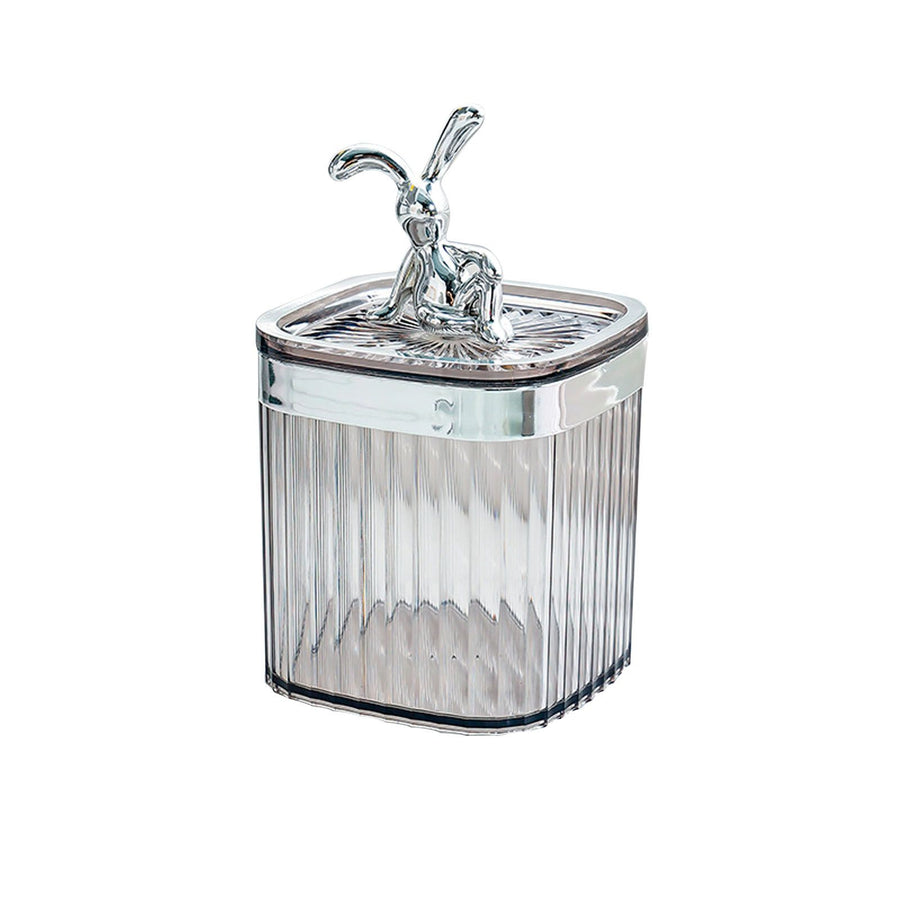 Toothpick Holder Large Capacity Fashion Look Toothpick Container Storage Box Jar for Home Restaurant Smoky Gray