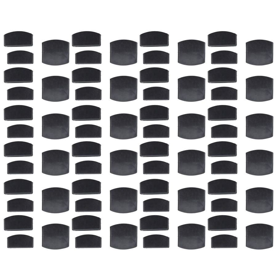 72Pcs Plastic Bed Slat End Caps Holders Centre Caps Plastic Connector Furniture Accessories for Holding and Securing Slats Black