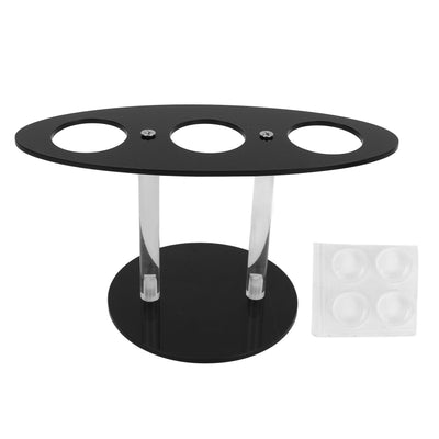 Ice Cream Cone Holder Stand Acrylic 3 Holes Hand Roll Sushi Display Stand for Party Wedding Christmas Thanksgiving