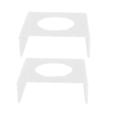 2PCS Football Stand Clear Display Holder Acrylic Stable Support Anti Scratch Versatile Display Rack for Basketball Volleyball