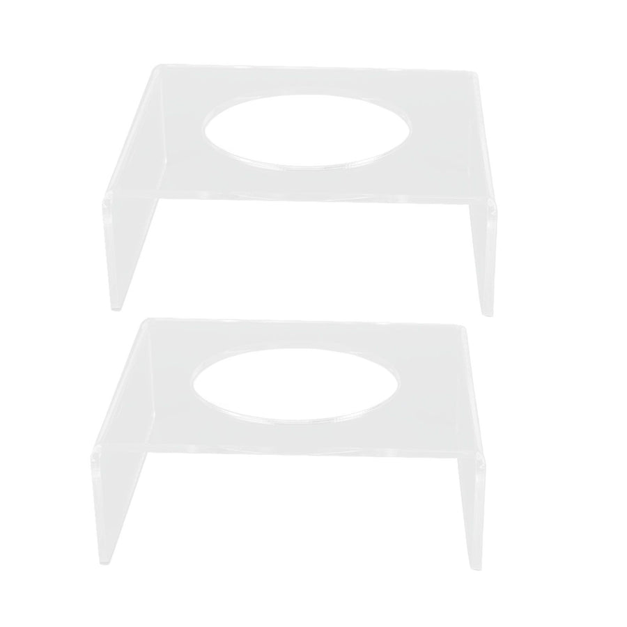 2PCS Football Stand Clear Display Holder Acrylic Stable Support Anti Scratch Versatile Display Rack for Basketball Volleyball
