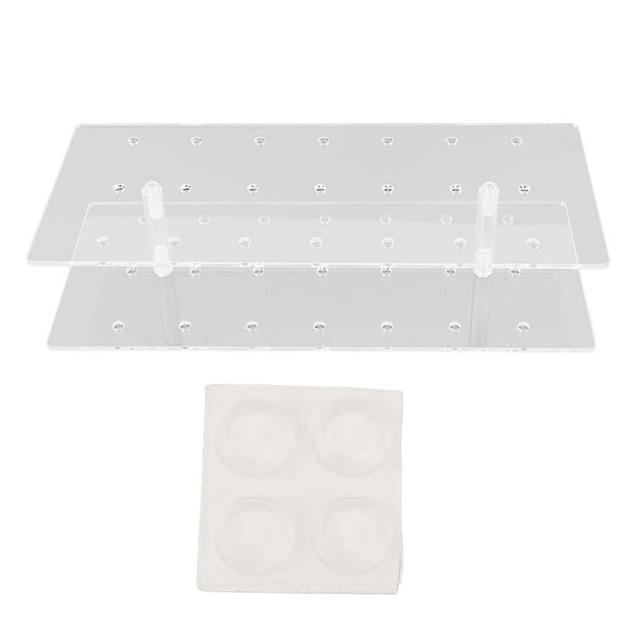 Cake Pop Stand 21 Holes Clear Acrylic Lollipop Display Holder for Weddings Baby Showers Birthday Party