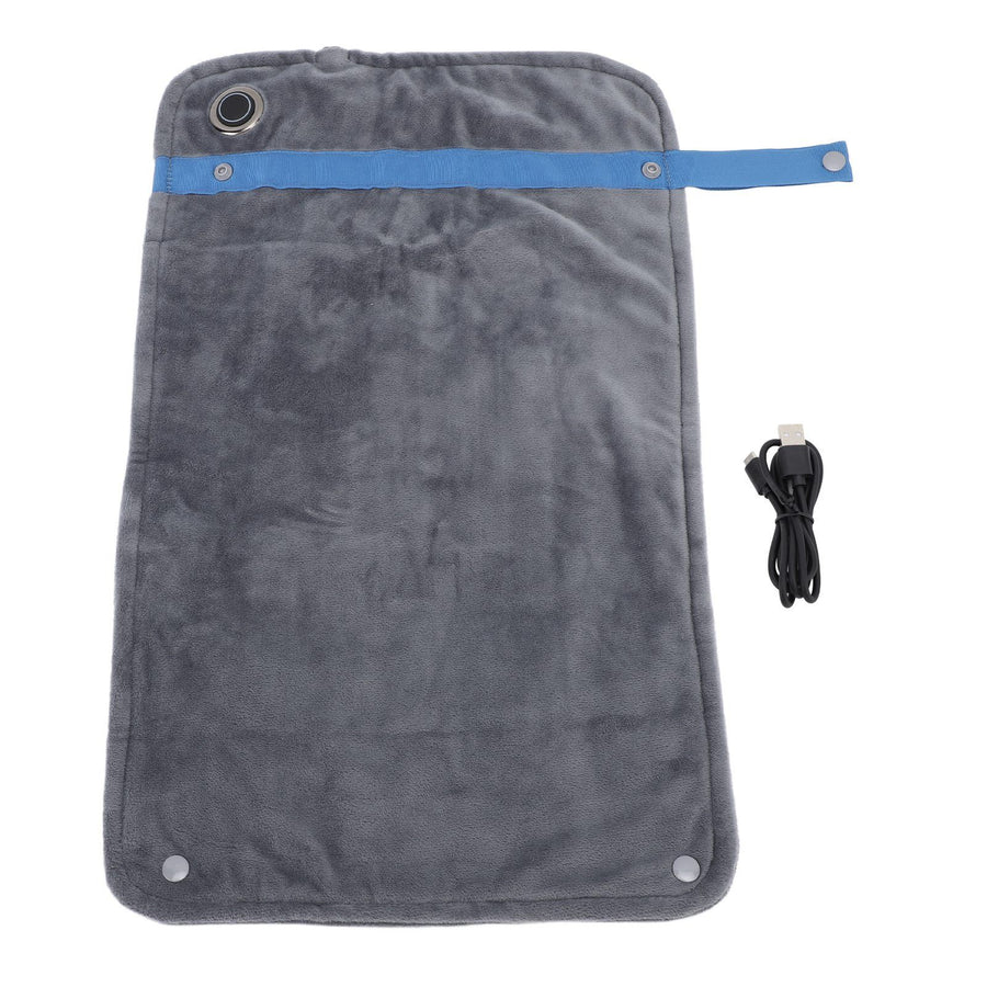 USB Heated Blanket with Temperature Control Mutipurpose Electric Heated Throw Warm Cozy Knee Heating Blanket Home Office Dark Gray