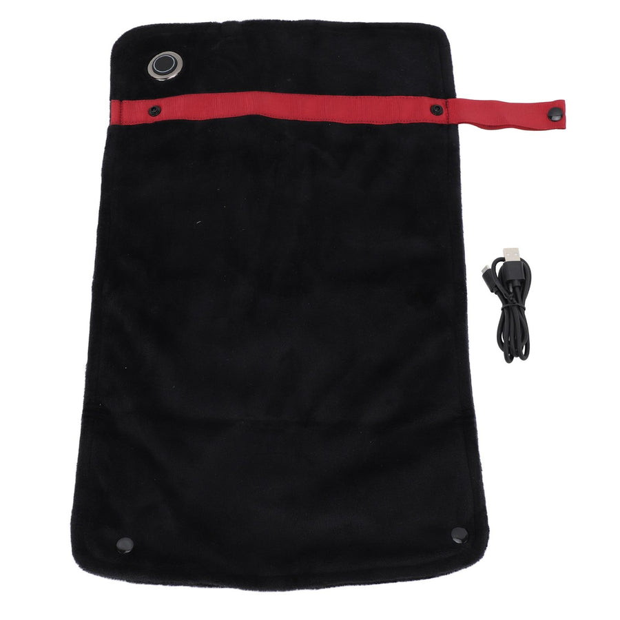 USB Heated Blanket with Temperature Control Mutipurpose Electric Heated Throw Warm Cozy Knee Heating Blanket Home Office Black