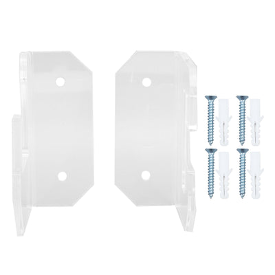 Samurai Sword Holder Horizontal Wall Mount Acrylic Sword Rack Flat Blade Display Stand with Screws Transparent