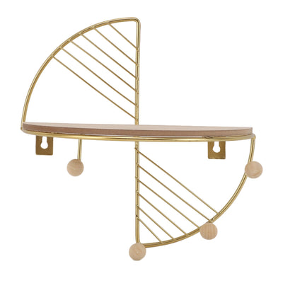 Wall Hanging Rack Iron Art Versatile Practical Wall Decoration Storage Rack for Home