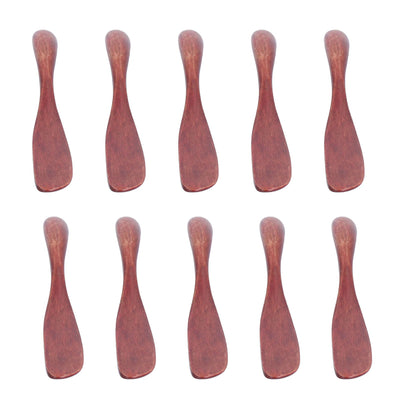 10pcs Wooden Dinner Knife Cheese Spreader Cake Knife Reusable Dinnerware Kitchen Gadgets for Home Kitchen Picnic RestaurantDark Color