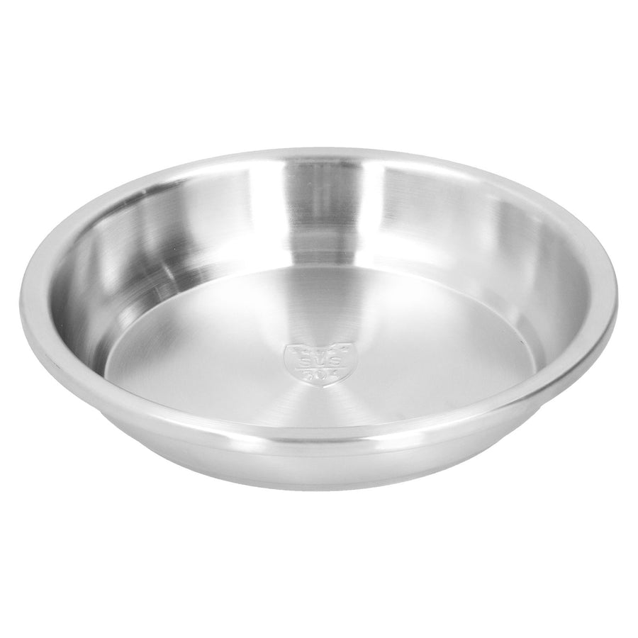 Deep Plate Stainless Steel Heavy Duty Salad Soup Serving Dish Tableware for Home Kitchen26cm