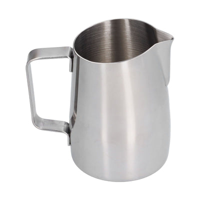 400ml 304 Stainless Steel Coffee Jug Oblique Mouth Milk Frothing Jug for Home Kitchen