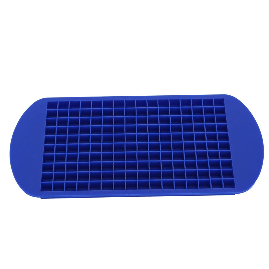 160 Grid Ice Tray Square Flexible Silicone High Temperature Resistant Mini Ice Cube Mold for Home RestaurantBlue