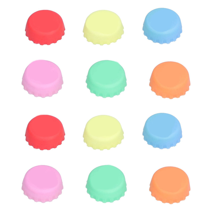 Silicone Beer Bottle Caps Reusable Round Glass Bottle Stopper Kitchen Gadgets for Home Restaurant