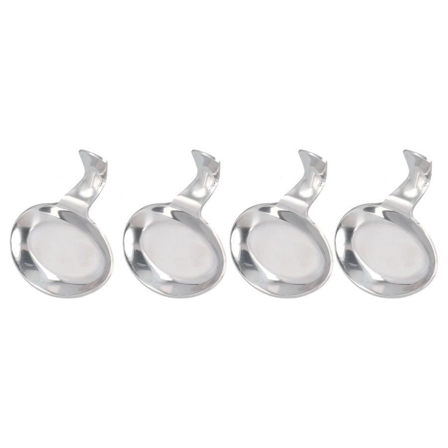 4Pcs Spoon Holder Stainless Steel 2 Purpose Compact Durable Chopsticks Rest Holder for Home Restaurants