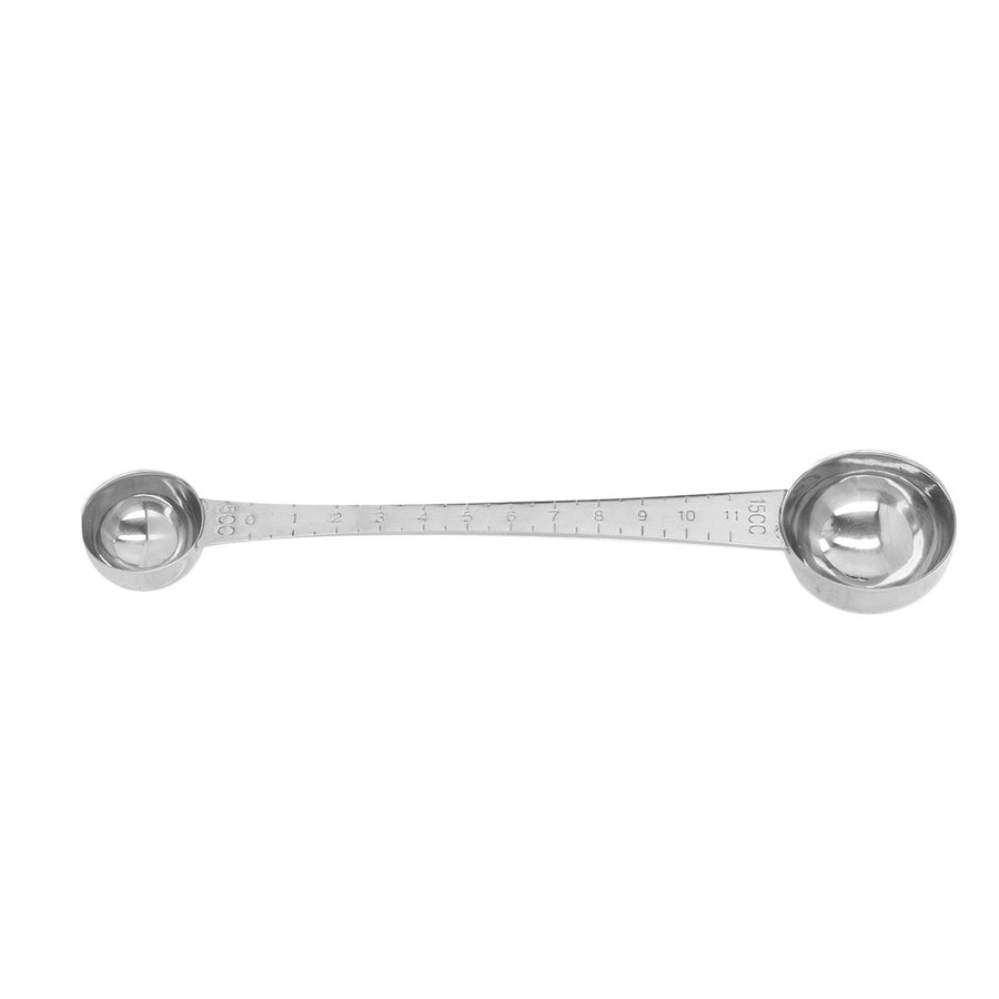 Coffee Scoop with Scale Length Double End Measuring Spoon Stainless Steel Tablespoon Seasoning Spoon
