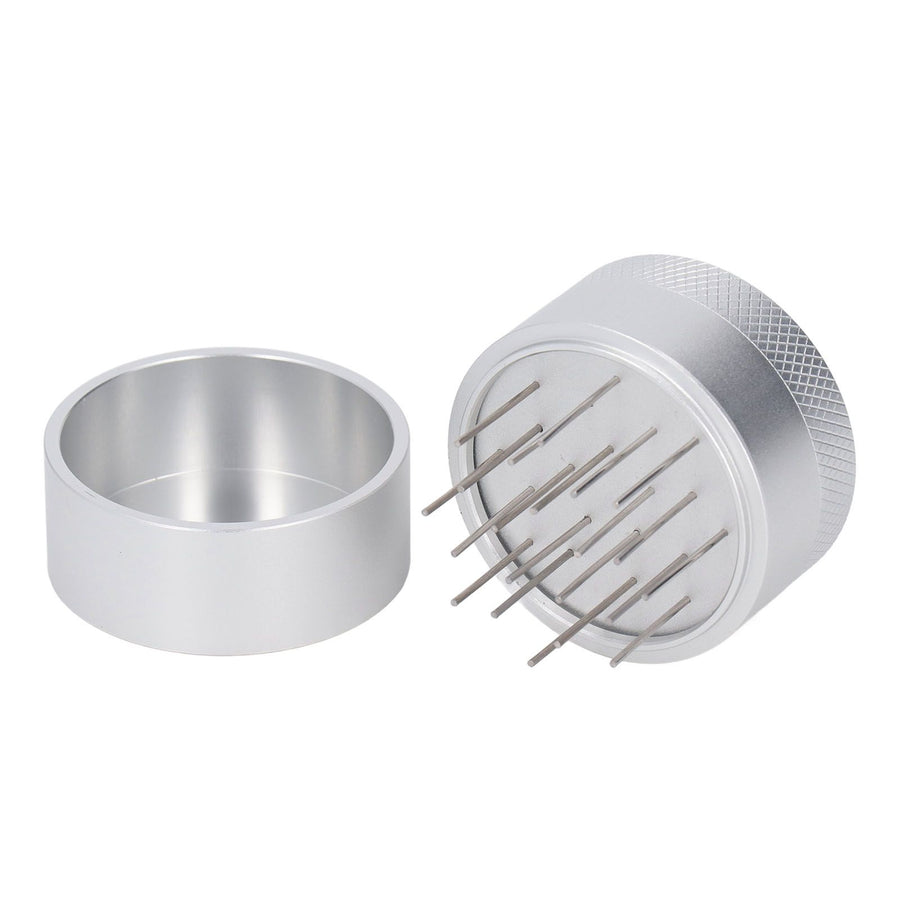 Coffee Needle Distributor with Base Effective Dispersion Rust Resistant Stainless Steel Hand Coffee Stirrer Silver 51mm/2.0in