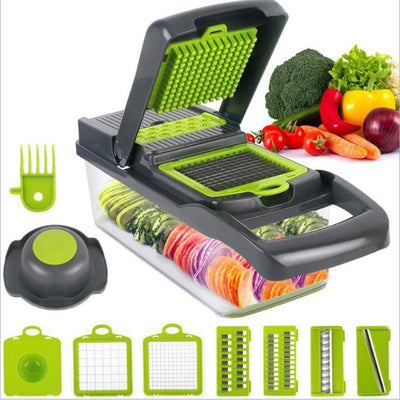 Vegetable Chopper 15 in 1 Vegetable Cutter Household Potato Chopper Radish Grater for Kitchen
