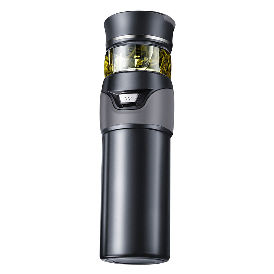 Tea Bottle with Infuser Tea Tumbler Stainless Steel Double Layer Insulated Cup for Men Daily Office Home Grey