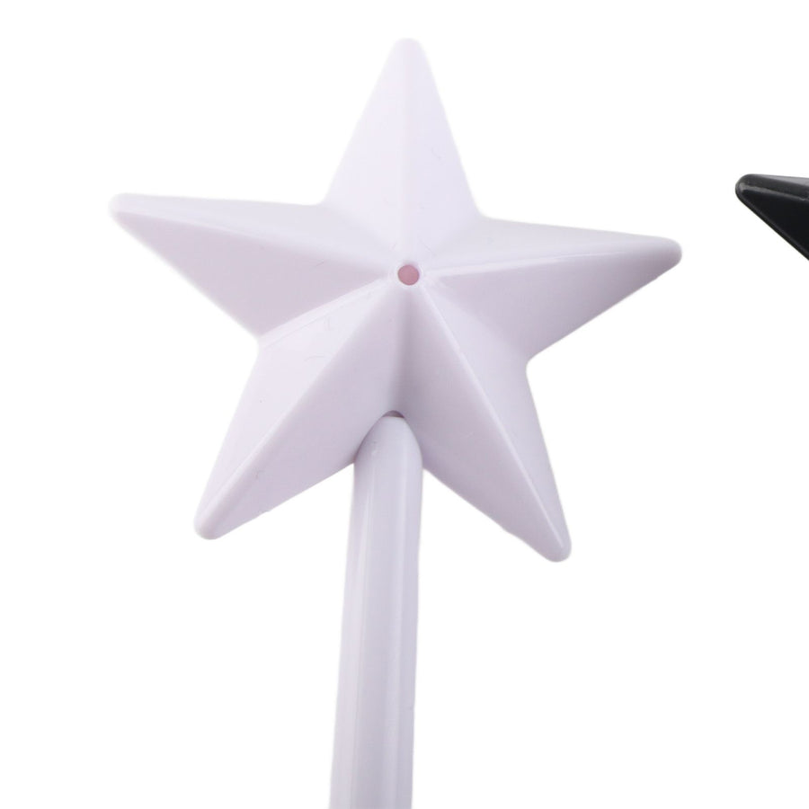 3Pcs Magical Salt Pepper Shakers Star Shaped Magic Wand Salt Pepper Shakers Magic Stick Refillable Seasonings Spices Dispenser Pink Black White