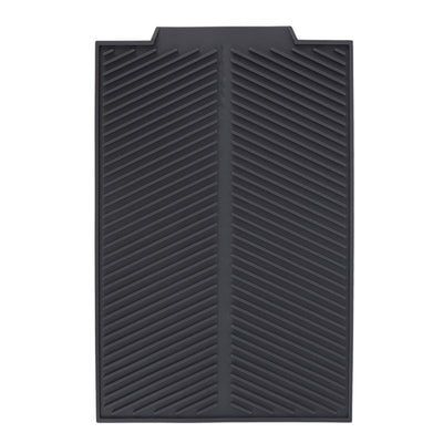 Silicone Dish Drying Mat Anti Slip Shock Proof Easy To Clean Kitchen Counter Drying Mat for Dish Bowl Fork S 39x25cm