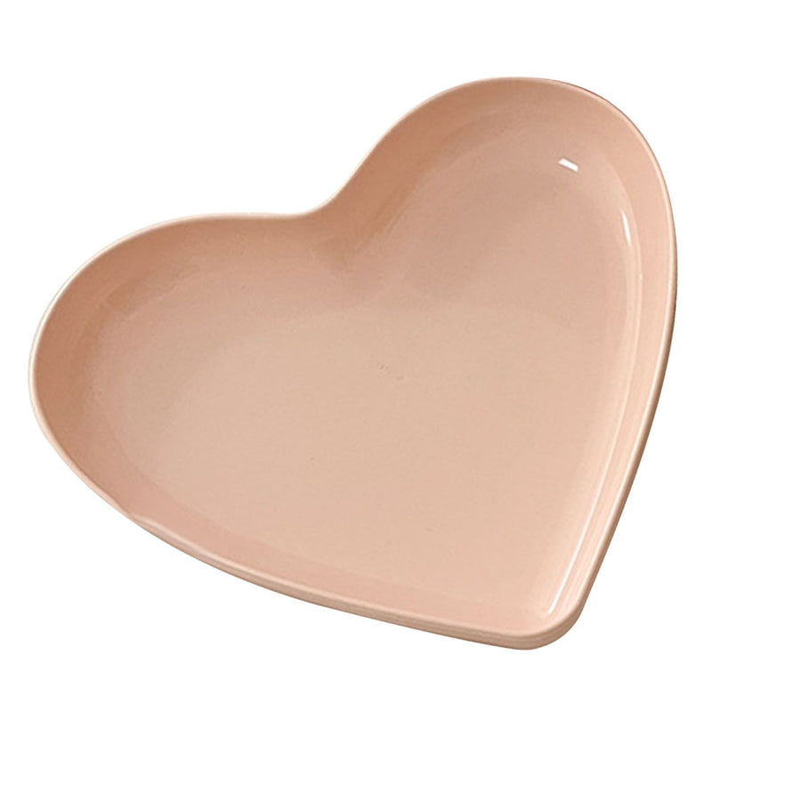 Serving Platter Heart Shape Dinner Plate Plastic Easy to Clean Versatile Kitchen Dinnerware for Party Gathering Wedding 1 Platter