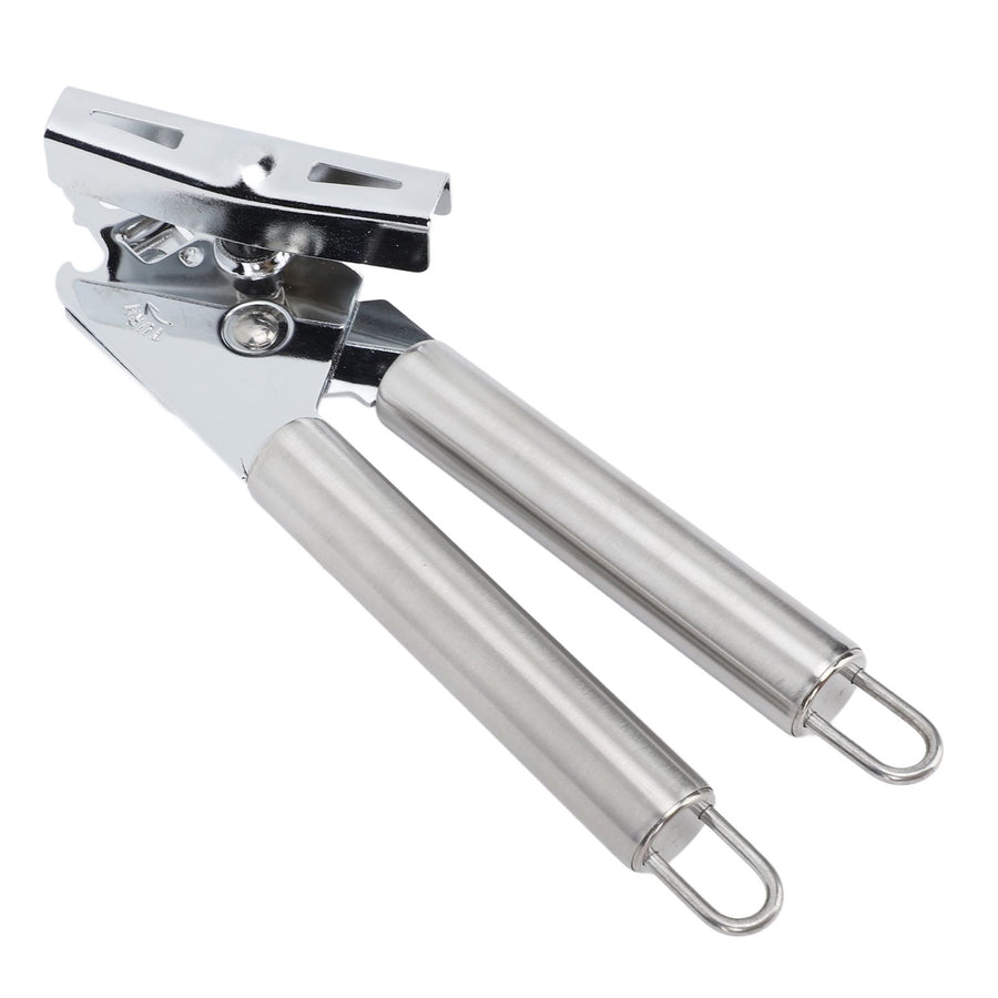 Manual Can Opener Handheld Stainless Steel Effortless Operation Multifunctional Can Bottle Opener for Home Kitchen Stainless Steel Handle