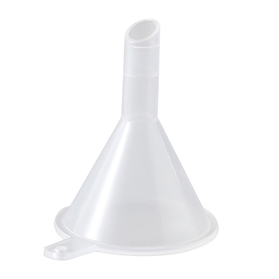 Mini Funnel Clear Wide Mouth Plastic Multi Purpose Dishwasher Safe Small Funnel for Lab Bottle Perfume Spice Powder