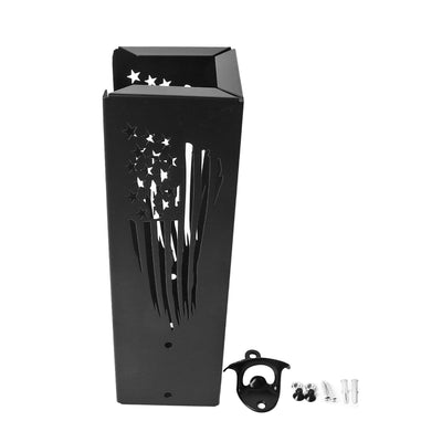 Can Cooler Holder with Bottle Opener Wall Mounted Can Cooler Holders 2 in 1 Metal Can Cooler Dispenser A