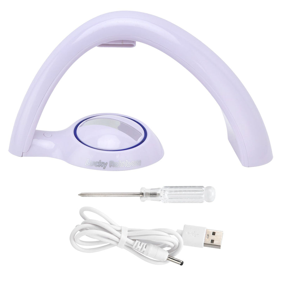 Rainbow Projection Lamp Colorful ColorChanging USB Power Supply Projector Light for Home Bedroom