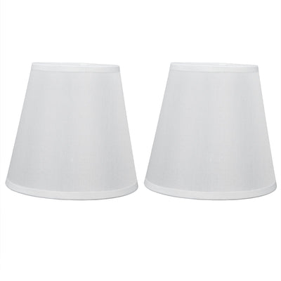 2PCS Fabric Lampshade European Style Clip On Lamp Shade for E14 Screw Chandelier Wall LampPT06 Beige