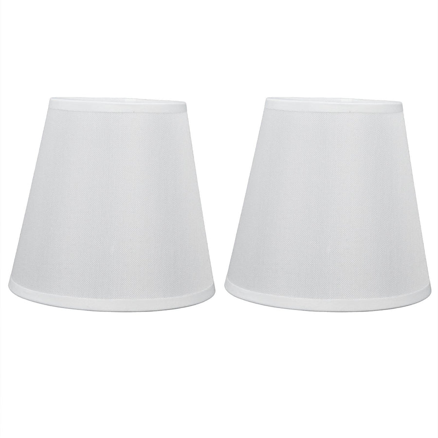2PCS Fabric Lampshade European Style Clip On Lamp Shade for E14 Screw Chandelier Wall LampPT06 Beige