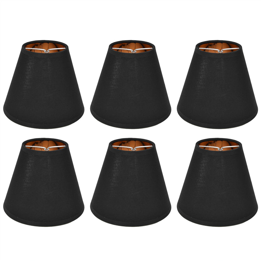 6PCS Fabric Lamp Shade Cloth Clip On Lampshade for E14 Table Chandelier Floor Light Wall Lamp Bedroom Decor